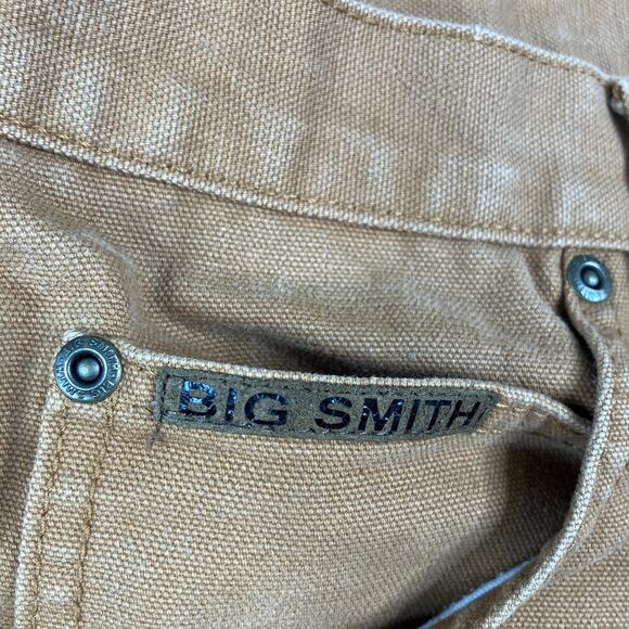 Big Smith Men’s W36 Brown Work Shorts Utility Carpenter Distressed Paint - Picture 6 of 11